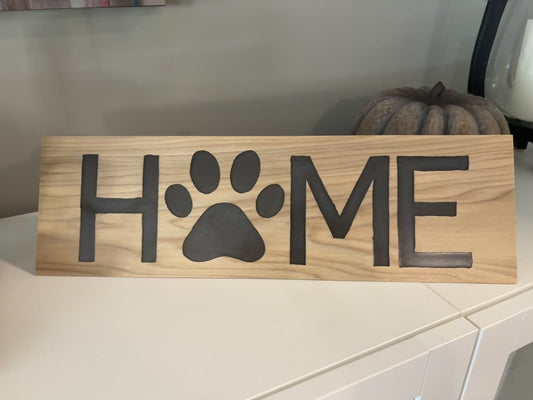 Home is Where the Paws are sign